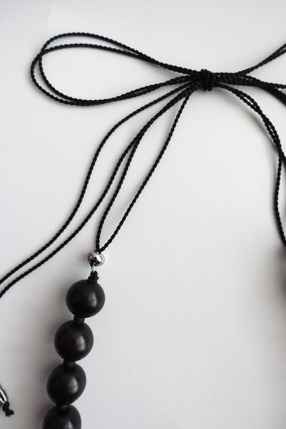 EBONY AND SILKCORD NECKLACE